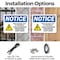 Signmission High Voltage Test In Progress OSHA Notice Sign, Plastic, 10in W x 7in L, 2PK OS-2PACK-NS-P-710-L-13510 - alternate 3